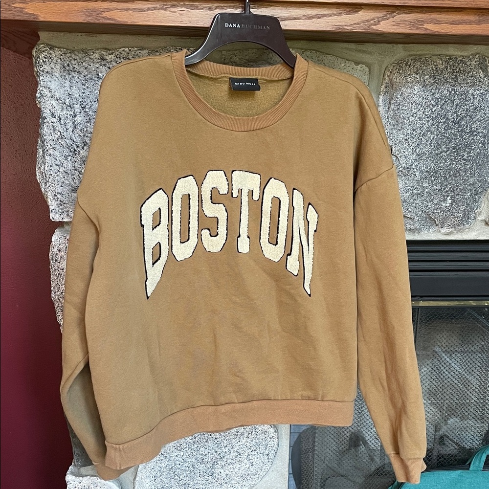MIOU MUSE Boston Brown Sweater